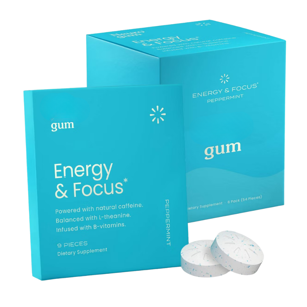 6 Pack | 54 Energy & Focus Gum