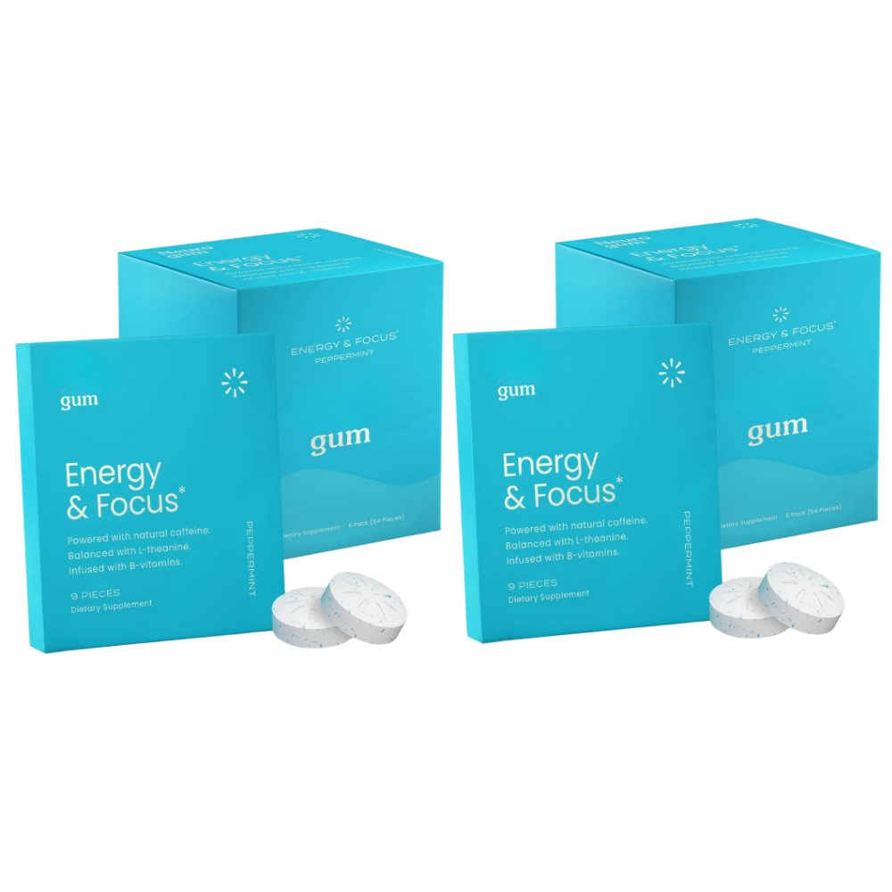 12 Pack |108 Energy & Focus Gum