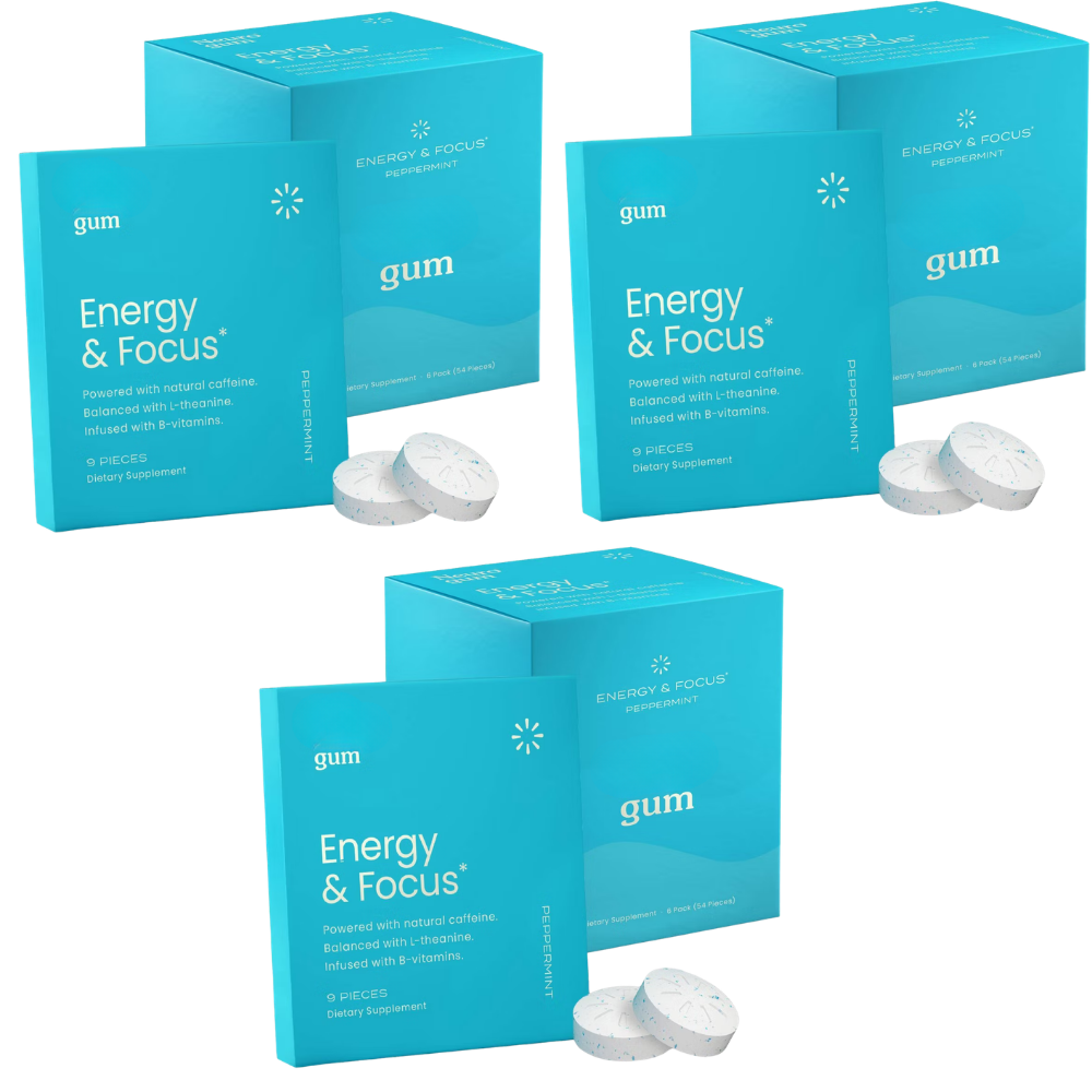 18 Pack |162 Energy & Focus Gum